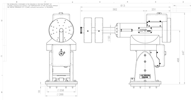 GM3000AZ Single Scope Dimensions Download