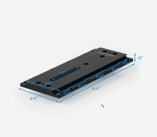 ADM D Series Universal Dovetail Bar, 9" Long with 3.5" Spacing