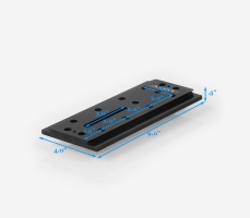 ADM D Series Universal Dovetail Bar, 9" Long with 2" Spacing