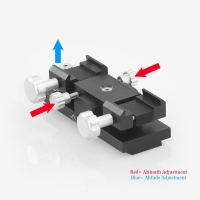 ADM Mini-MAX ALT/AZ Aiming Device. Male Dovetail Version