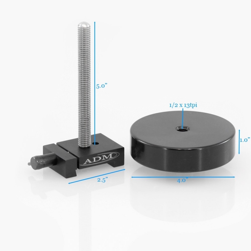 ADM V Series Counterweight with 5″ Threaded Rod