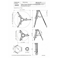 Berlebach PLANET Telescope Mount Tripod