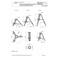 Berlebach PLANET Telescope Mount Tripod