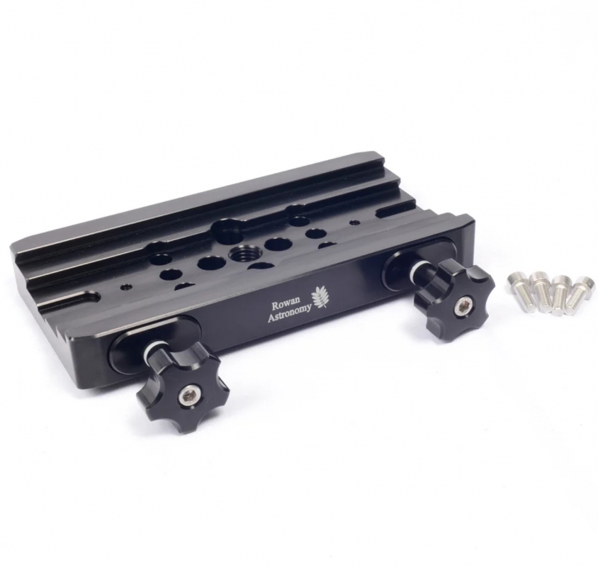 RE-21131200a - Rowan Astronomy AZ100 Dual Saddle Plate, 200mm, DV Profile