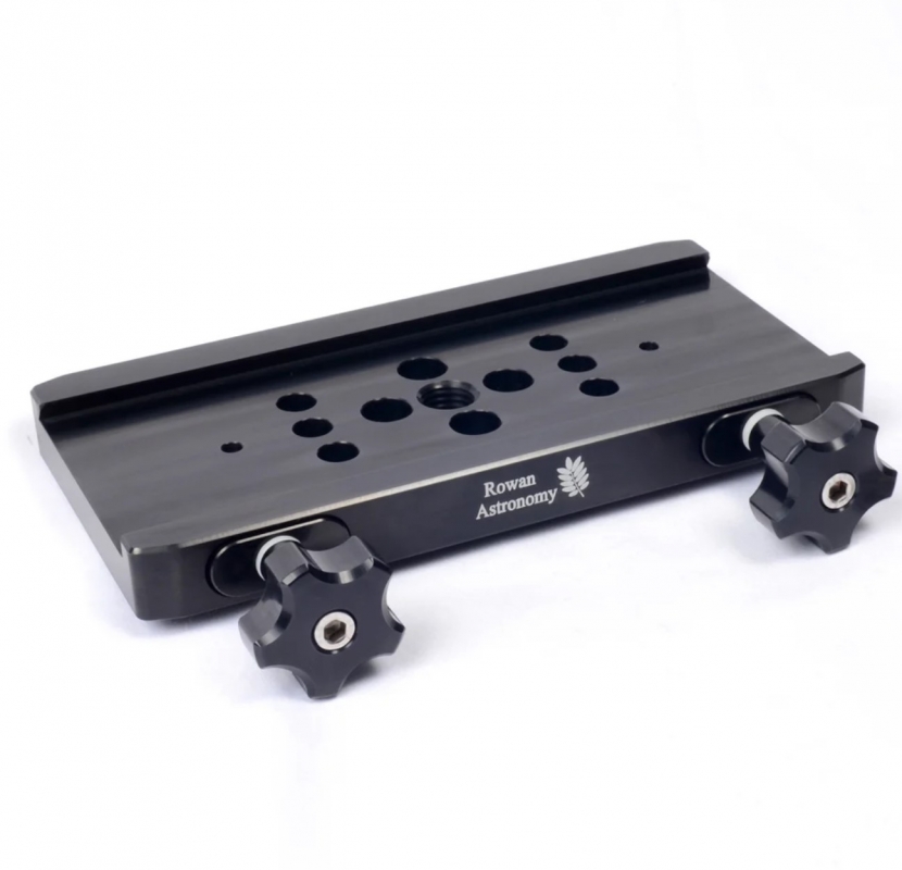 RE-21031200a  - Rowan Astronomy AZ100 Dual Saddle Plate, 200mm, D Profile