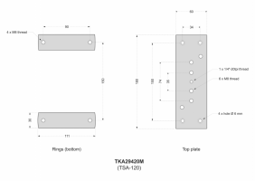 Takahashi Double Ring Tube Holder 125WM (TSA-120)